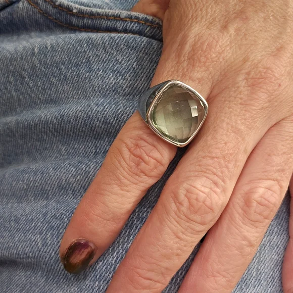 Prasiolite Ring